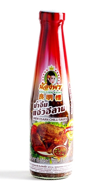 Chilli sauce Jaew Esarn con salsa di pesce Nongporn Brand 300g
